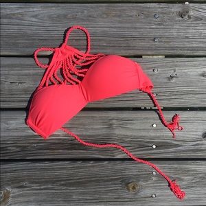 Pink swim top NEVER USED